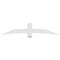 Ekena Millwork Bellingham Architectural Grade PVC Gable Bracket, 84"W x 17 1/2"H x 6"D x 6"F, 5/12 Pitch GBP084X18X0606BEL00 - alternate 2
